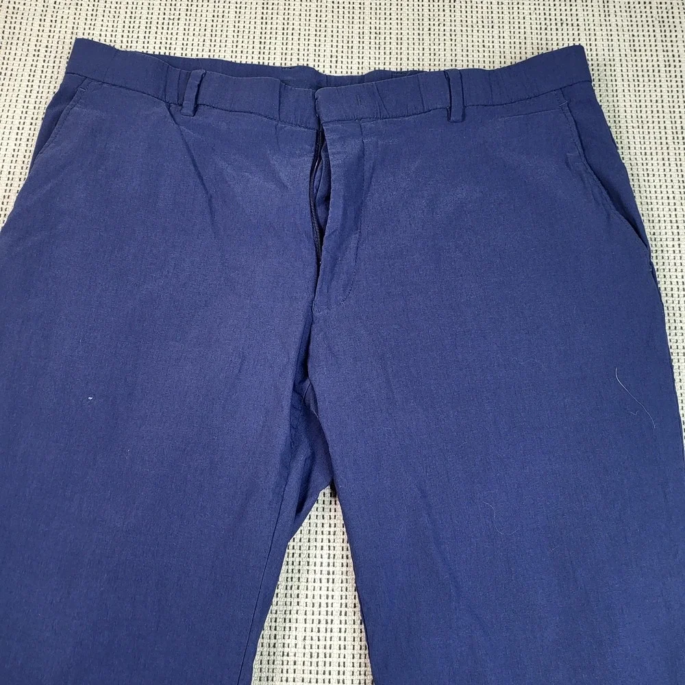 Tommy Hilfiger Dress Pants Mens 36x32‎ Blue Chino Stretch Flat Front Casual